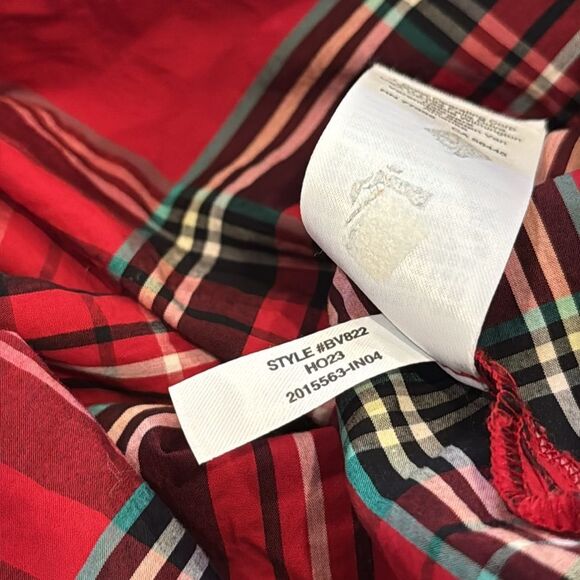 J.Crew Cottage top in plaid cotton poplin in deep ruby 4 - Picture 5 of 5